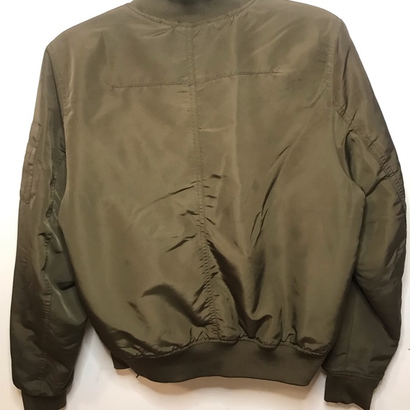 H&M Detachable Fur Collar Bomber Jacket - Picture 4 of 6